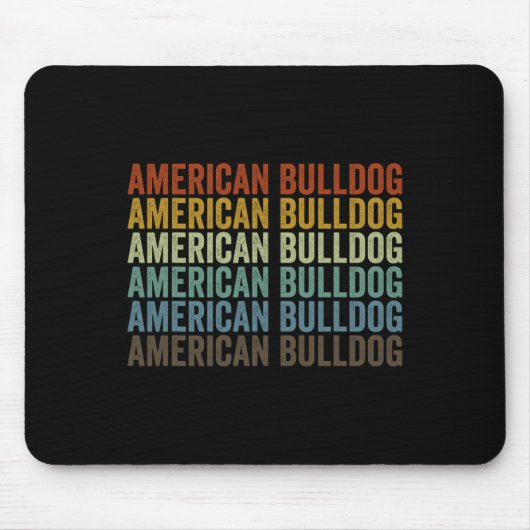 Tapis De Souris Bulldog Retro (Devant)