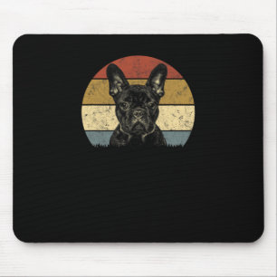 Tapis De Souris Bulldog Retro Vintage 60s les années 70 Amusants F