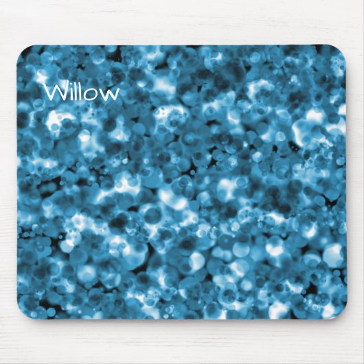 Tapis de souris bulle abstrait sarcelle (Devant)