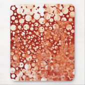 Tapis De Souris Bulles Abstraites rouges blanches à motifs (Devant)