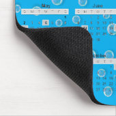 Tapis De Souris Bulles Calendrier 2026 Sur Aqua (Coin)