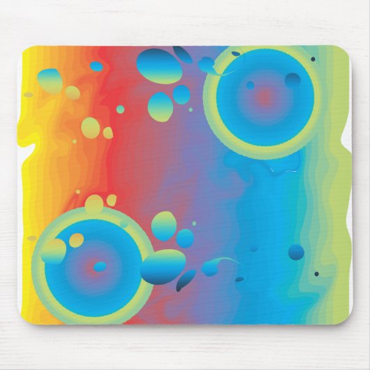 TAPIS DE SOURIS BULLES COLORÉES (Devant)