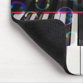 Tapis De Souris Bulles Sur Clavier De Piano (Coin)