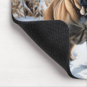 Tapis De Souris Bullmastiff Laisser neiger Noël (Coin)