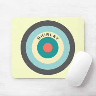 Tapis De Souris Bullseye combiné gris par Shirley Taylor