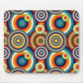 Tapis De Souris Bullseyes colorés (Devant)