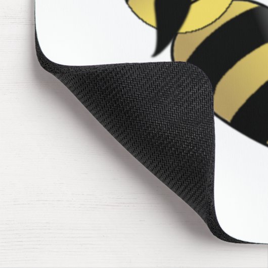 Tapis De Souris Bumble Bee with Mustache (Coin)