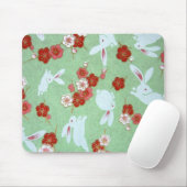 TAPIS DE SOURIS BUNNIE JAPONAISE AVEC MOUSE PAD FLOWERS (Avec souris)