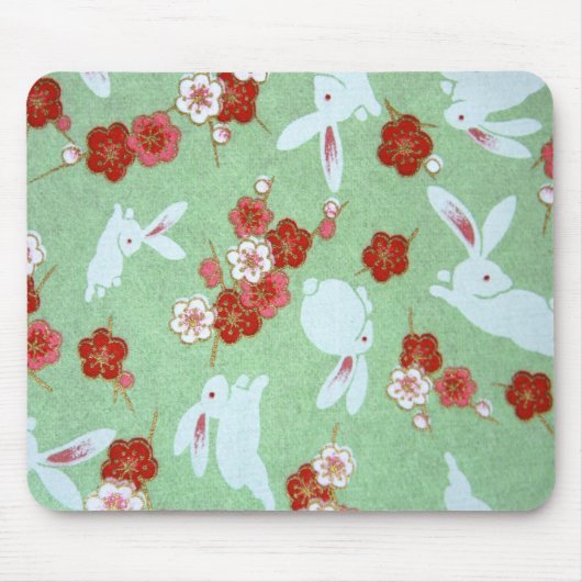 TAPIS DE SOURIS BUNNIE JAPONAISE AVEC MOUSE PAD FLOWERS (Devant)