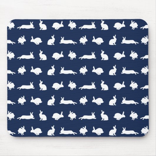 Tapis de souris Bunny Frenzy (Navy) (Devant)