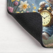 Tapis De Souris Bunny Hopping With an Alarm Clock (Coin)