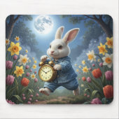 Tapis De Souris Bunny Hopping With an Alarm Clock (Devant)