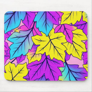 Tapis De Souris Bureau de conception feuille colorée Mat & Pad de