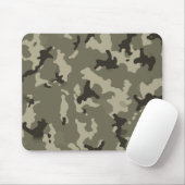 Tapis De Souris Bureau de jeu de style camouflage vert mat (Avec souris)