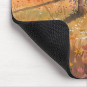 Tapis De Souris Bureau Fleur Sauvage Coucher de Soleil Personnalis (Coin)