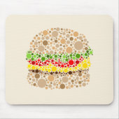 Tapis De Souris Burger en points (Devant)
