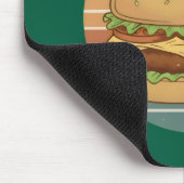 Tapis De Souris Burger et cola rétro. (Coin)