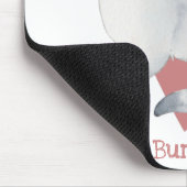 Tapis De Souris Burmilla Chat Aquarelle Kitty Coeur rose (Coin)