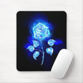 Tapis De Souris Burning Blue Rose (Avec souris)