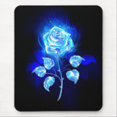Tapis De Souris Burning Blue Rose (Devant)