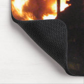 Tapis De Souris Burning du feu de véhicule ! Mousepad (Coin)