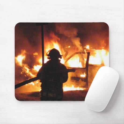 Tapis De Souris Burning du feu de véhicule ! Mousepad (Avec souris)