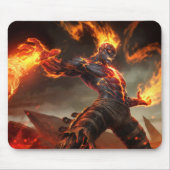 Tapis De Souris Burning Vengeance Jeu Mousepad | Thème flamme (Devant)
