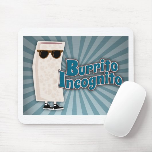 Tapis De Souris Burrito incognito 2 (Avec souris)