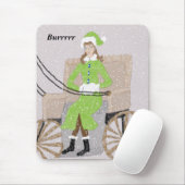 Tapis De Souris Burrrr Mousepad Main tirée (Avec souris)
