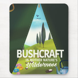 Tapis De Souris Bushcraft 'Visitez la nature mère' sauvage