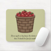 Tapis De Souris Bushel des pommes Mousepad (Avec souris)