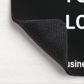 Tapis De Souris Business Name and Logo Black (Coin)