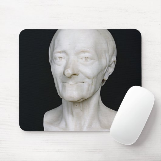 Tapis De Souris Buste de Voltaire sans sa perruque, 1778 (Avec souris)