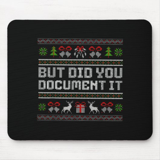 Tapis De Souris But Did You Doent It Funny Office Christmas Ugly (Devant)