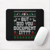Tapis De Souris But Did You Doent It Funny Office Christmas Ugly S (Avec souris)