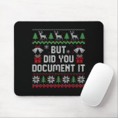 Tapis De Souris But Did You Doent It Funny Office Christmas Ugly S (Avec souris)