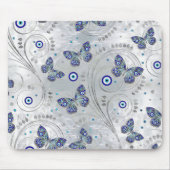 Tapis De Souris Butterfly Evil Eye Pattern on pearl (Devant)