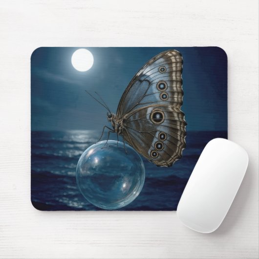 Tapis De Souris Butterfly Floating On a Bubble (Avec souris)