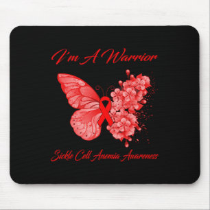 Tapis De Souris Butterfly I'm A Warrior Sickle Cell Anemia
