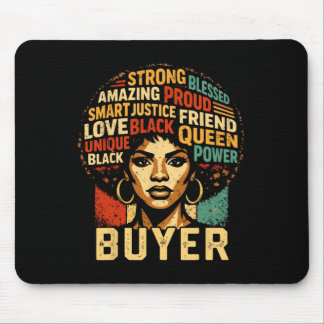 Tapis De Souris Buyer Black History Month Powerful Black Pride Art