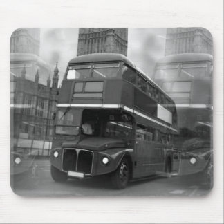 Tapis De Souris BW Black & White London Bus & Big Ben