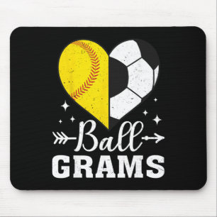 Tapis De Souris Byll Grams Drôle Softbyll Soccer Grams