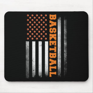 Tapis De Souris Bysketbyll États-Unis Drapeau Bysketbyll Men Boys