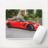 Tapis De Souris C7 rouge Chevrolet Corvette (Avec souris)