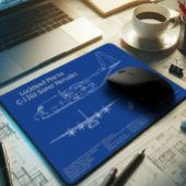 Tapis De Souris C-130 Hercules - Plan directeur de l'avion AD