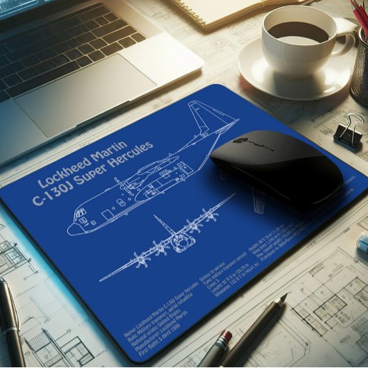 Tapis De Souris C-130 Hercules - Plan directeur de l'avion AD