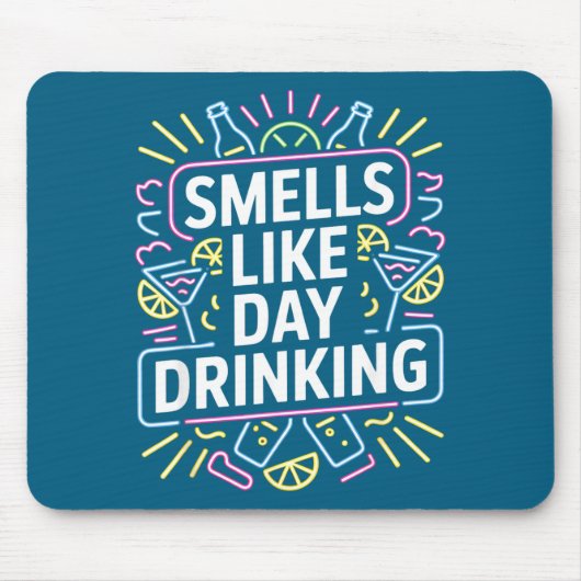 Tapis De Souris Ça sent le binge drinking (Devant)