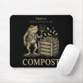 Tapis De Souris Ça va dans le compost drôle de grenouille jardinag (Avec souris)