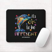 Tapis De Souris Ça va être différent - Dauphin de Sensibilisation (Avec souris)