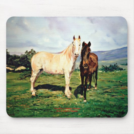 Tapis De Souris Caballos/Cabalos/Chevaux (Devant)